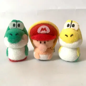 미사용 캐릭터 마스코트 슈퍼 마리오 요시 아일랜드 3개