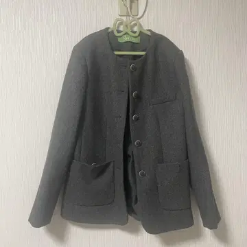 Sinoon 노카라 자켓 그레이