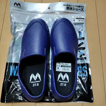 Mandom 방수 레인 신발 주방 신발 네이비 27.0cm