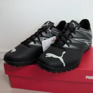 PUMA 축구 트레이닝 슈즈 아타칸트 TT 26.5cm 블랙