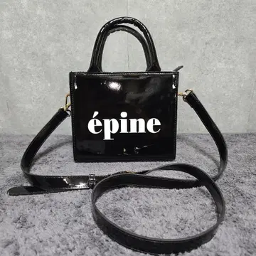 에피누 epine 2way bag 로고 에나멜 숄더백