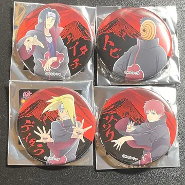 NARUTO 코노하 마을 후지큐 하이랜드 5주년 아카츠키 캔뱃지 전 4종