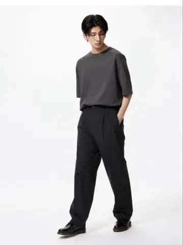 턱 와이드 팬츠