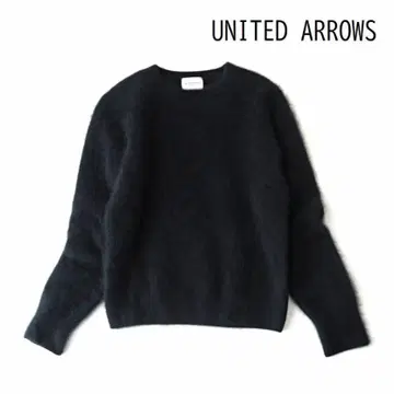 UNITED ARROWS 복슬복슬 라쿤 캐시미어 모헤어 니트 블랙