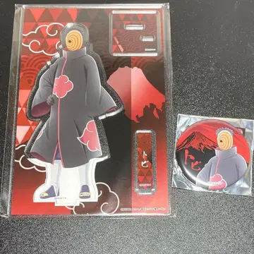 후지큐 하이랜드 NARUTO 나뭇잎 마을 아크릴 스탠드 캔뱃지 토비