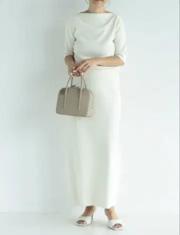 Demi-Luxe BEAMS 심플 보트넥 니트 M