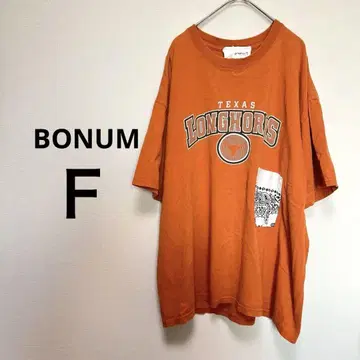 BONUM 텍사스 롱홀즈 T셔츠 오버 사이즈 F