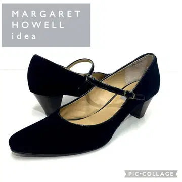 컨디션 최상 MARGARET HOWELL 블랙 펌프스 24.5cm