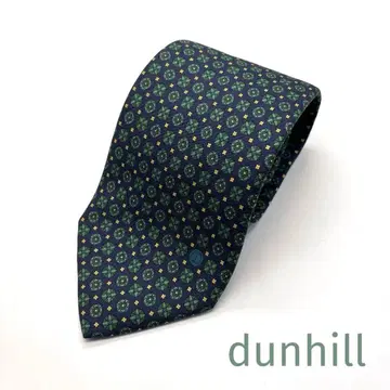 [ 새상품급 ] dunhill 던힐 그린 계열 캐주얼 와이드 넥타이