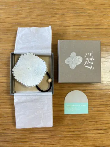 yagi asako 야기 마사코 유리 머리끈 헤어 액세서리 꽃
