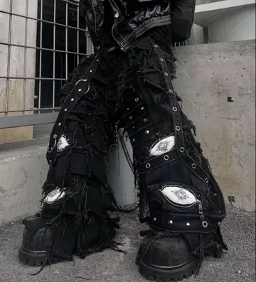 인기 UNIZ 유니즈 BLACK MONSTER PANTS opium