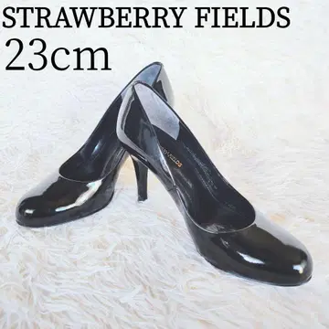 STRAWBERRY FIELDS 에나멜 펌프스 23cm 블랙 블랙