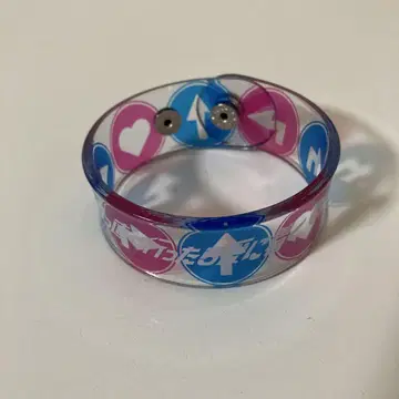 클리어 러버 밴드 핑크 파랑 아이콘