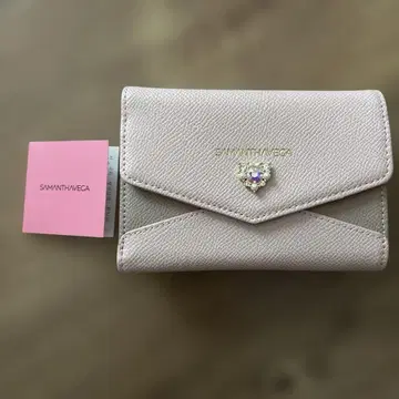 SAMANTHA VEGA 3단 폴더형 지갑 핑크 접이식 지갑
