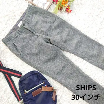 새상품급 [ SHIPS ] 울 팬츠 (30인치) 블랙/그레이/헨리본 패턴