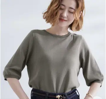 grove 차콜 그레이 오부 소매 풀오버
