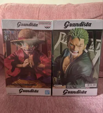 [ 2개 세트 ] Grandista 루피&조로 피규어