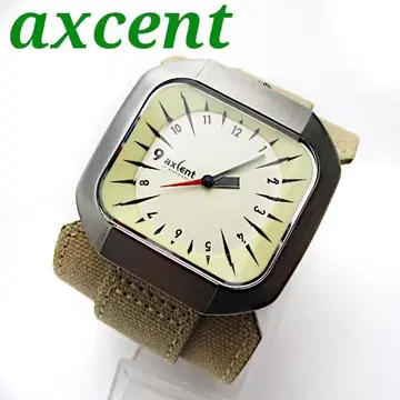 axcent of scandinavia 스퀘어형 쿼츠 손목시계 베이지