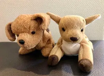 [ 2개 세트 ] 봉제 인형 강아지 사슴