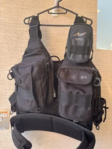 Apia 앵글러 서포트 베스트 Ver 3 블랙 x 블랙 CORDURA