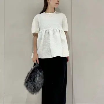 Ballsey 보르지 페이즐리 마틀라세 페플럼 블라우스 36