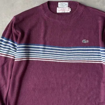 14332 IZOD LACOSTE 자수 로고 아크릴 스웨터
