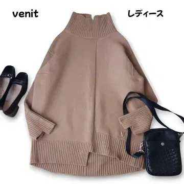 venit 캐시미어 혼방 비대칭 터틀넥 스웨터 L~XL 컨디션 최상