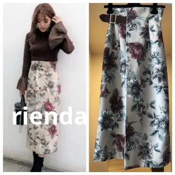 [새상품급] rienda 리엔다 꽃무늬 스커트 M사이즈