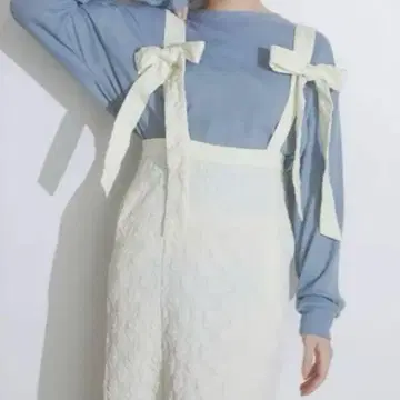 merry jenny 리본 리본 스커트 아이보리