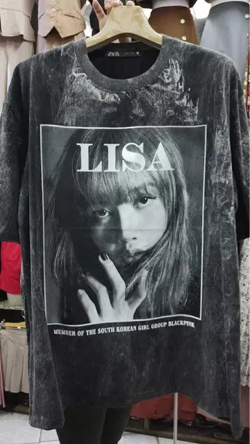 LISA BLACKPINK 티셔츠 프리 사이즈