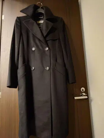 SPORTMAX 블랙 롱 코트
