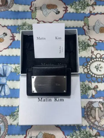 Matin Kim 블랙 접이식 지갑