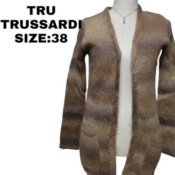 TRUSSARDI STILE 모헤어 혼방 가디건 38 구제 의류 새상품급