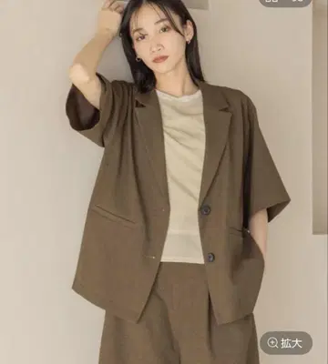 브라운 셋업 FREE 사이즈