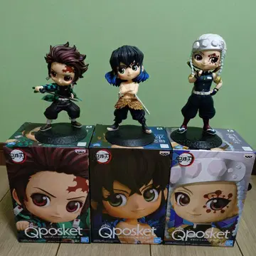 귀멸의 칼날 Qposket 탄지로 이노스케 우즈이 텐겐 피규어 세트