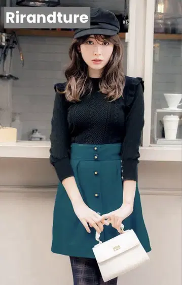 리랜드트루*코디 판매*프론트 버튼 큐롯