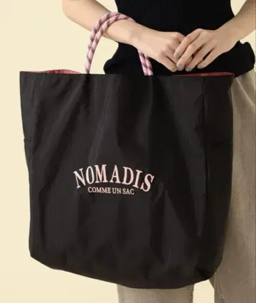[ 새상품급 ] NOMADIS 노마디스 SAC 토트백 L 핑크 블랙