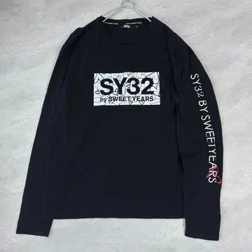 SY32 블랙 긴팔 티셔츠 XXXXL 사이즈