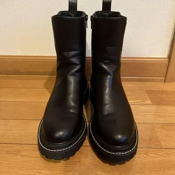 YAMADAYA 사이드 고어 부츠 블랙