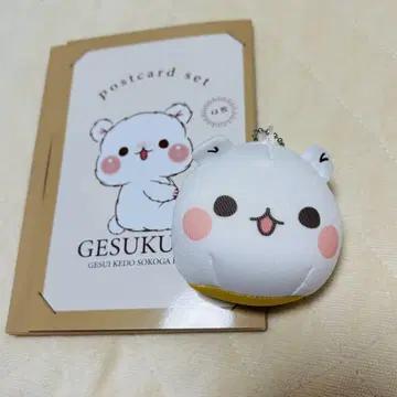 게스곰 엽서와 쫀득이 키링 세트