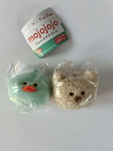 미개봉 새상품 mojojojo 페이스 마스코트 곰 병아리