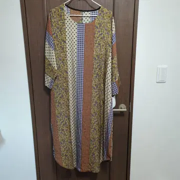안티카 패치워크 사양 올 패턴 원피스