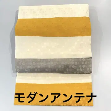 모던 안테나 순수 실크 나고야 오비 전통 보더