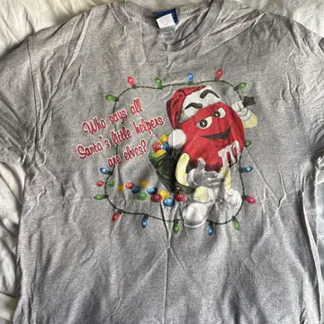M&M's 그레이 T셔츠 L 사이즈