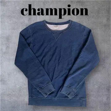 Champion 리버스 위브 트레이닝복 인디고 데님 컬러 XL