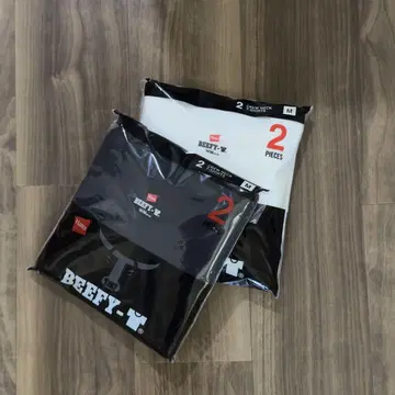Hanes BEEFY 사이즈 M 티셔츠 2종 4매 세트 판매