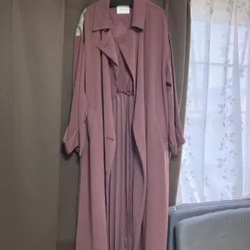 MURUA 퍼플 롱 코트
