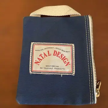 NATAL DESIGN 캔버스 지갑 네이비