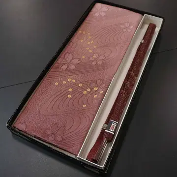 미사용 새상품 옅은 팥색 평조 오비매듭 오비 장식 천 세트 d583