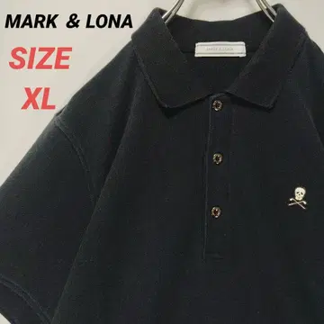 MARK&LONA 마크앤로나 피케 셔츠 골프웨어 남성용 XL 블랙